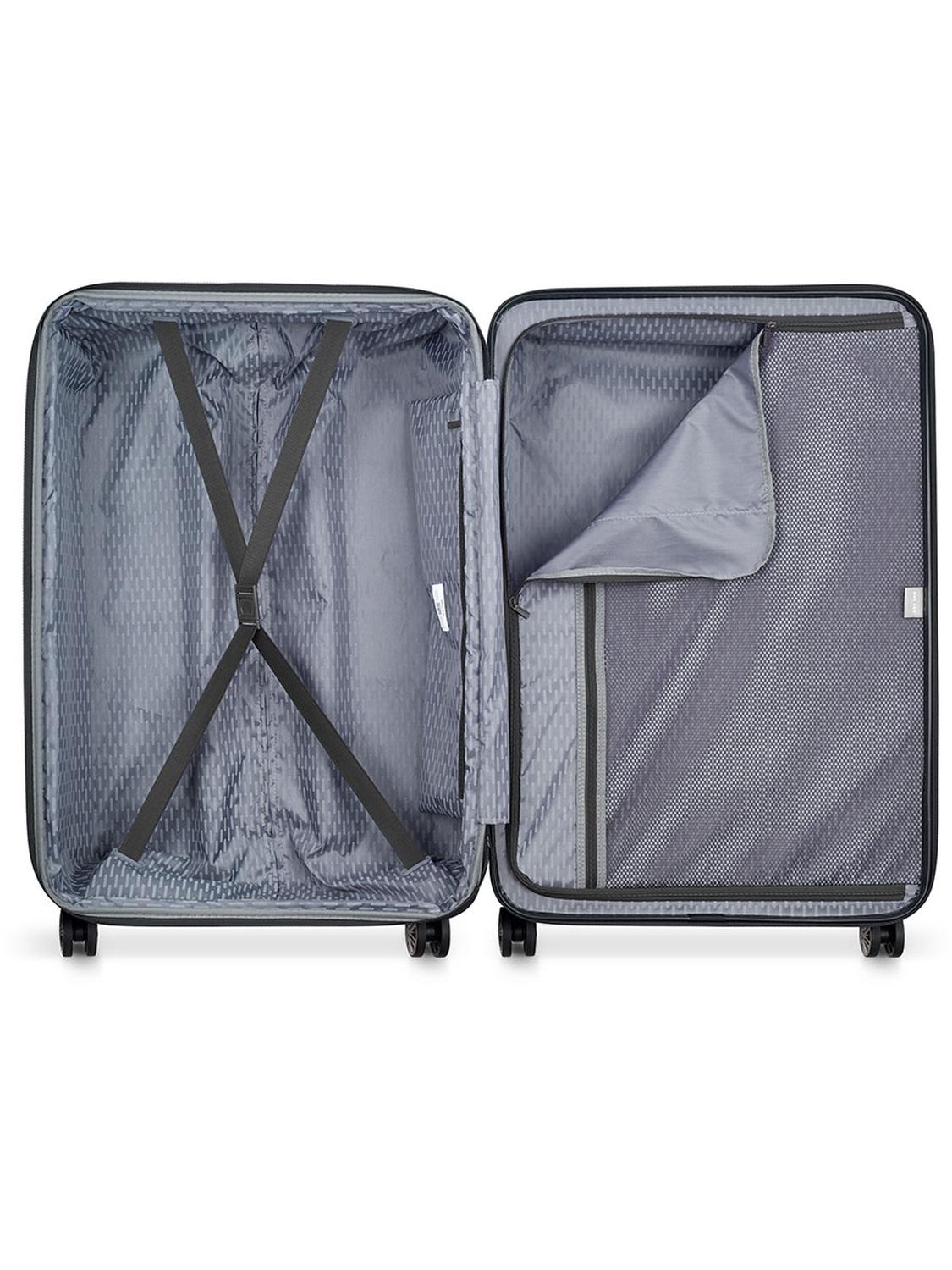 Delsey Maleta de Viaje Rígida AIR ARMOUR, 78 cm, Expandible, Color Negro