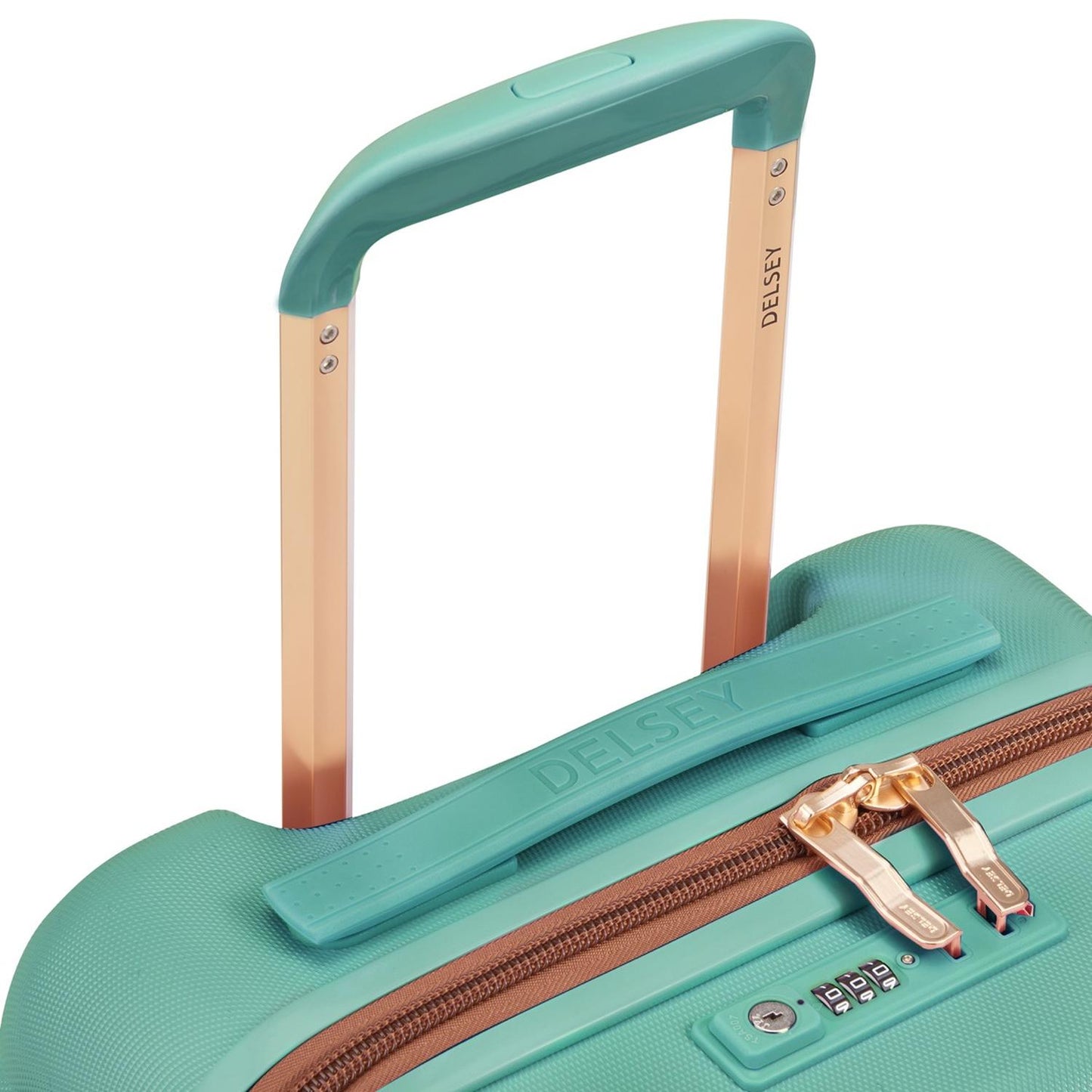 Maleta Delsey Freestyle De Cabina Rígida 55cm Verde Menta