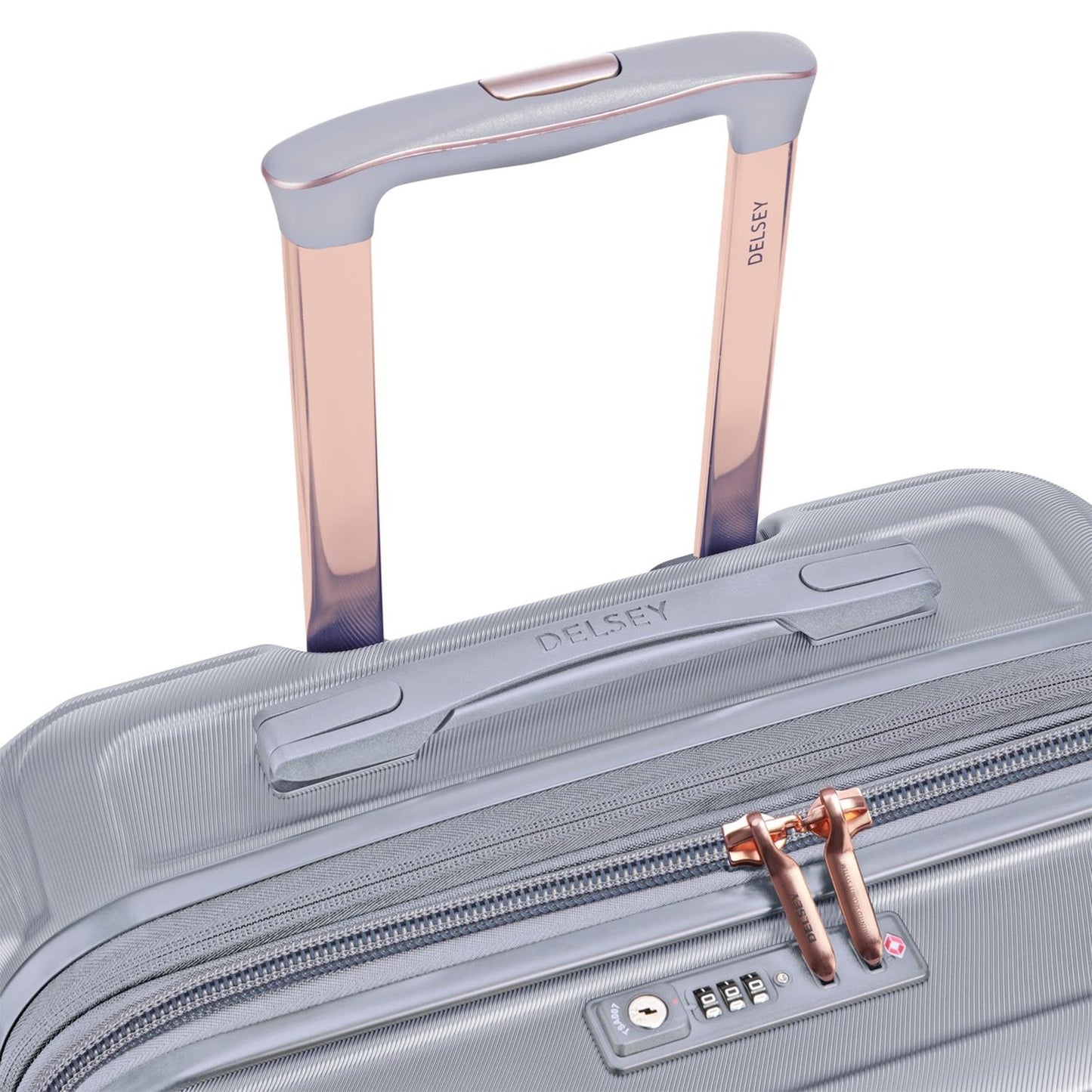 Delsey Maleta De Viaje Rígida SHADOW 5.0 Expandible, 66 cm, Color Plata