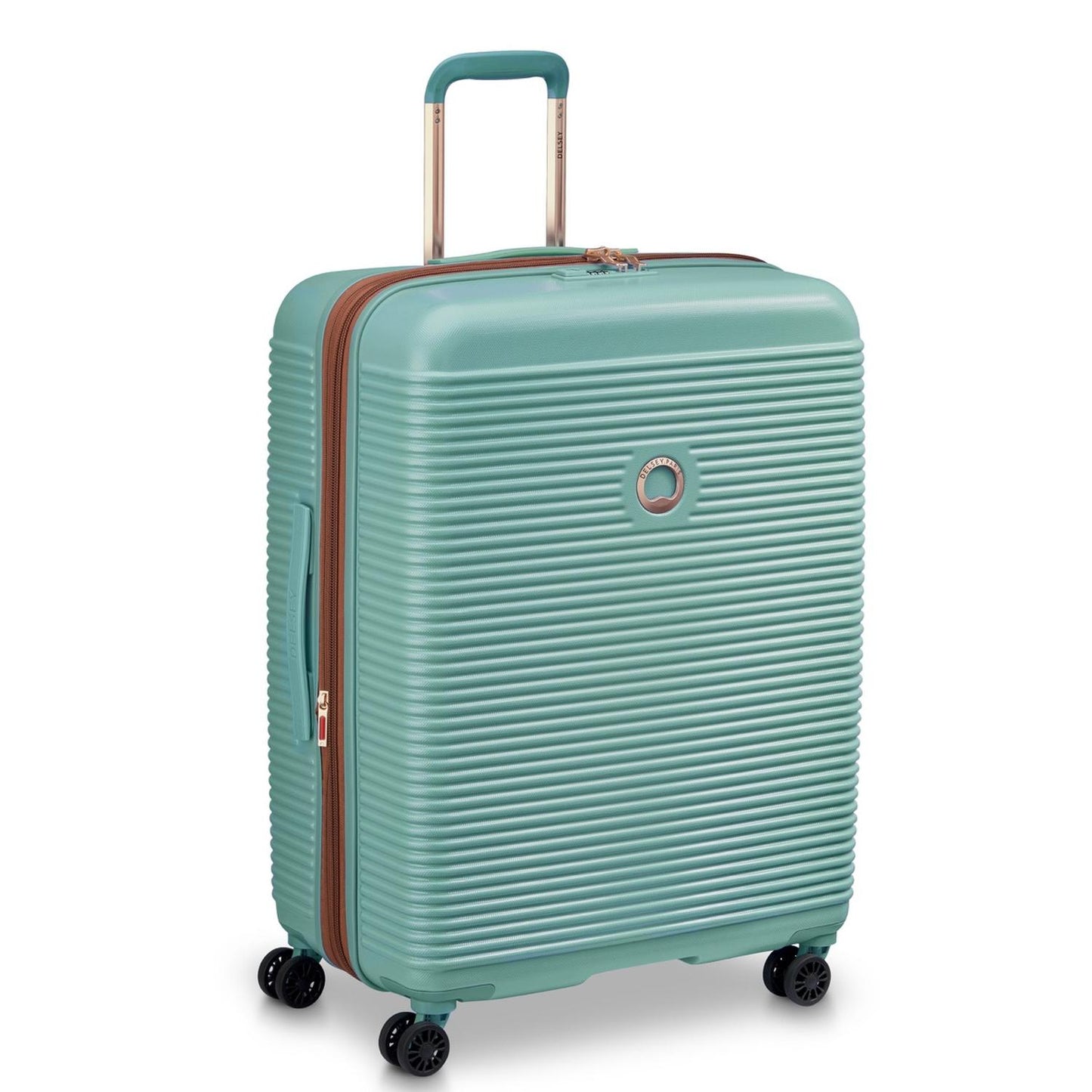 Maleta Delsey Freestyle Rígida Expandible 66cm Verde Menta