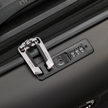 Delsey Maleta de Viaje Cabina Rígida AIR ARMOUR, 55 cm, Expandible, Color Negro