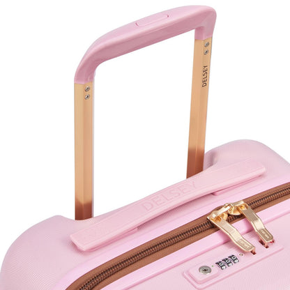 Maleta Delsey Freestyle De Cabina Rígida 55cm Rosa Pastel