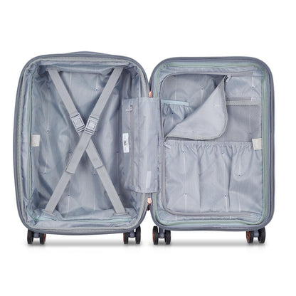 Delsey Maleta De Viaje Rígida de Cabina SHADOW 5.0, 55 cm,  Color Plata