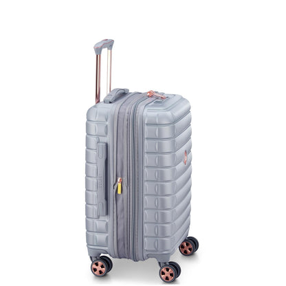 Delsey Maleta De Viaje Rígida de Cabina SHADOW 5.0, 55 cm,  Color Plata