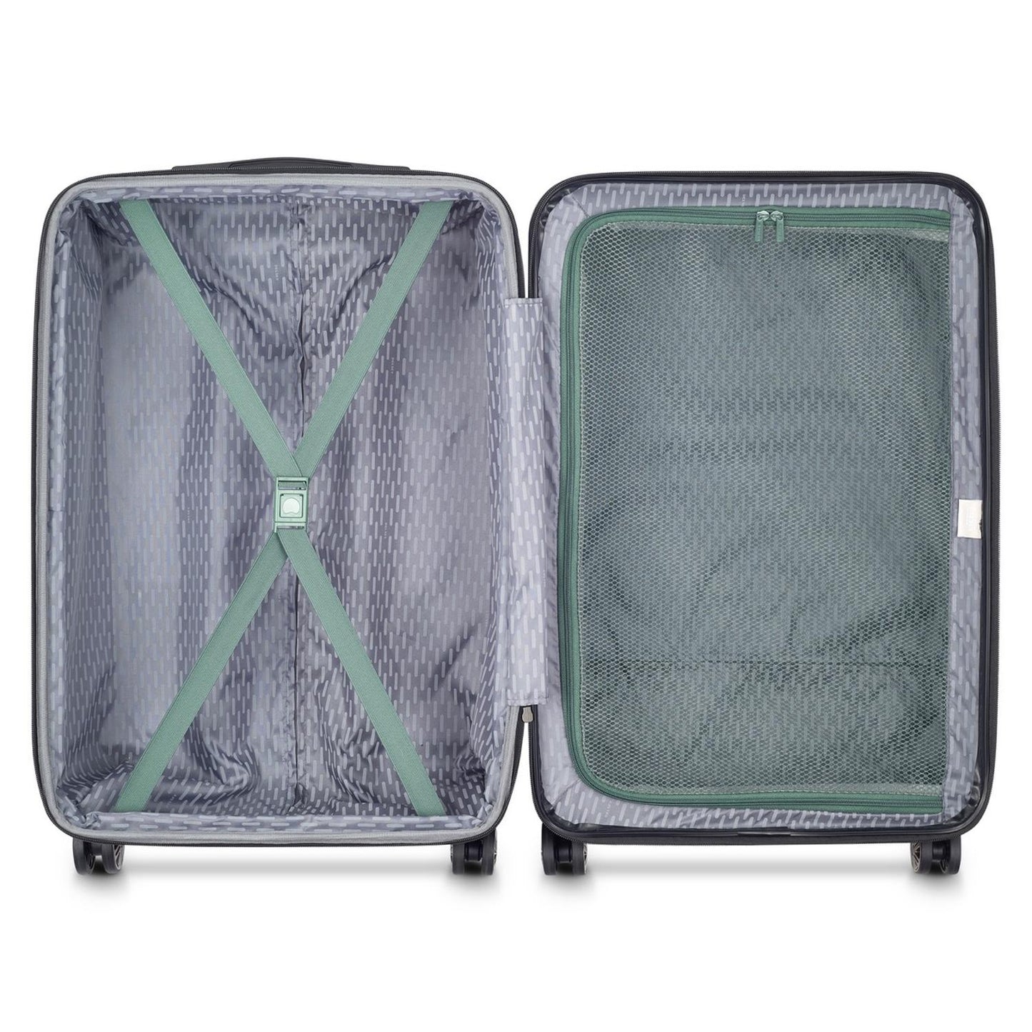 Delsey Maleta De Viaje Rígida AIR ARMOUR Expandible, 68 cm, Color Verde