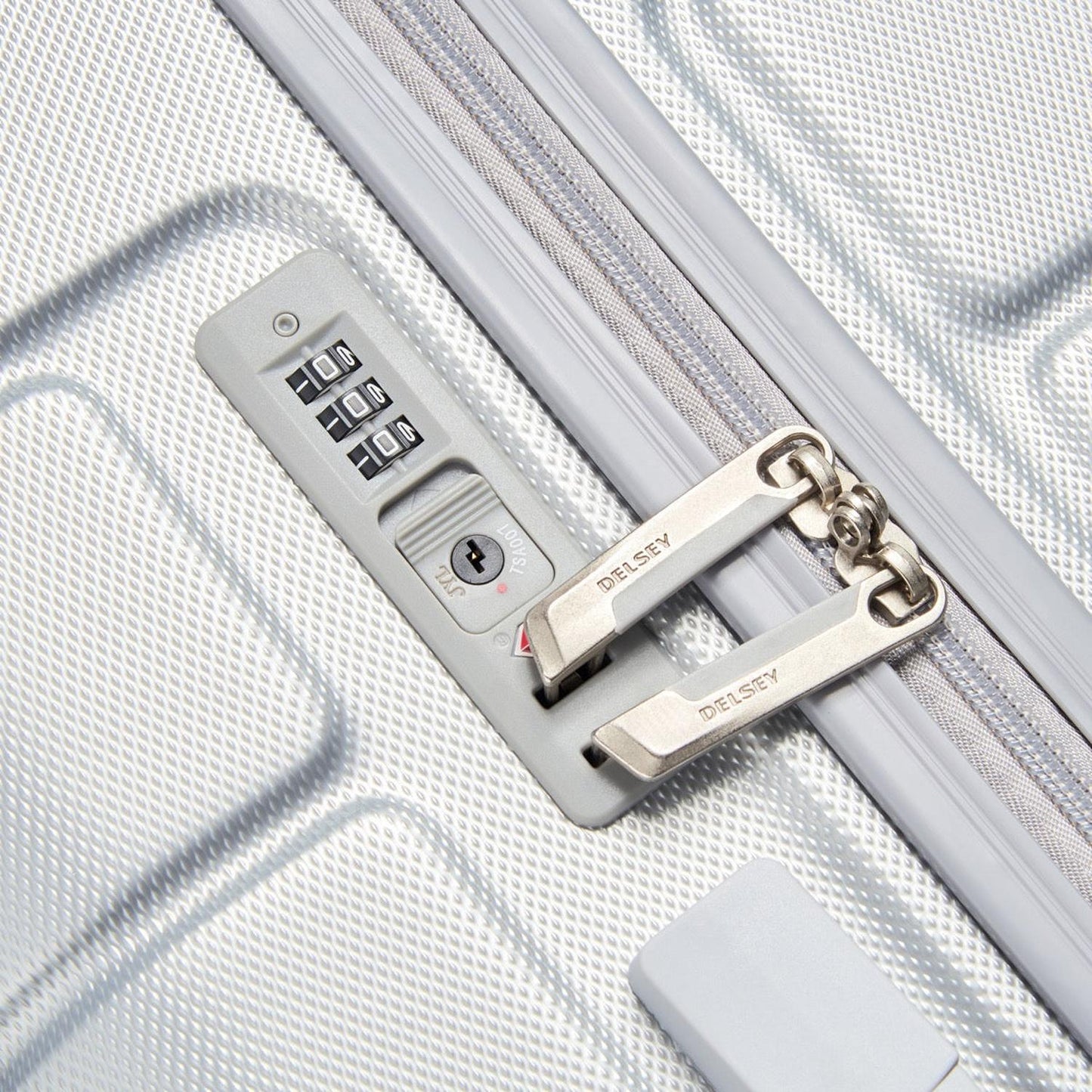 Delsey Maleta De Viaje Rígida LAGOS con TSA, 76cm, Color Silver