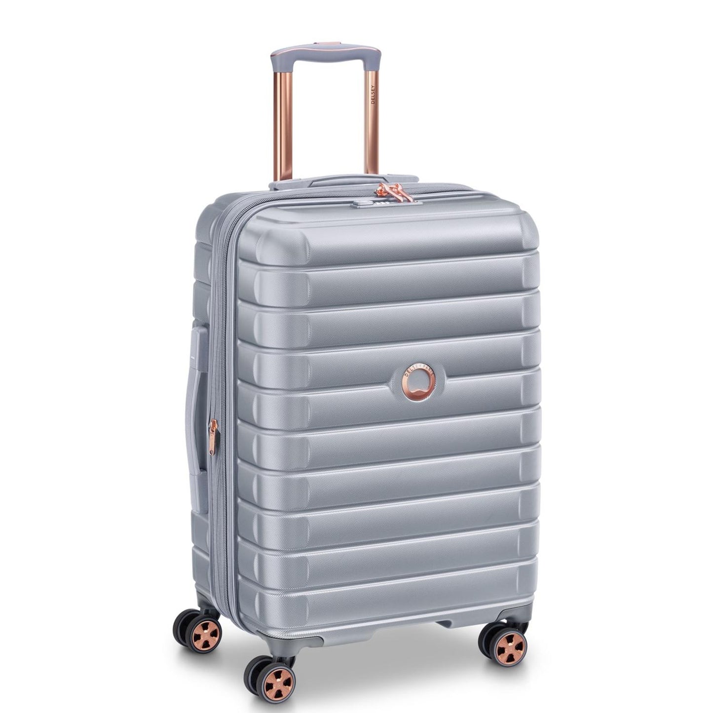 Delsey Maleta De Viaje Rígida SHADOW 5.0 Expandible, 66 cm, Color Plata