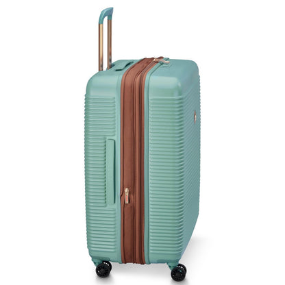 Maleta Delsey Freestyle Rígida Expandible 66cm Verde Menta